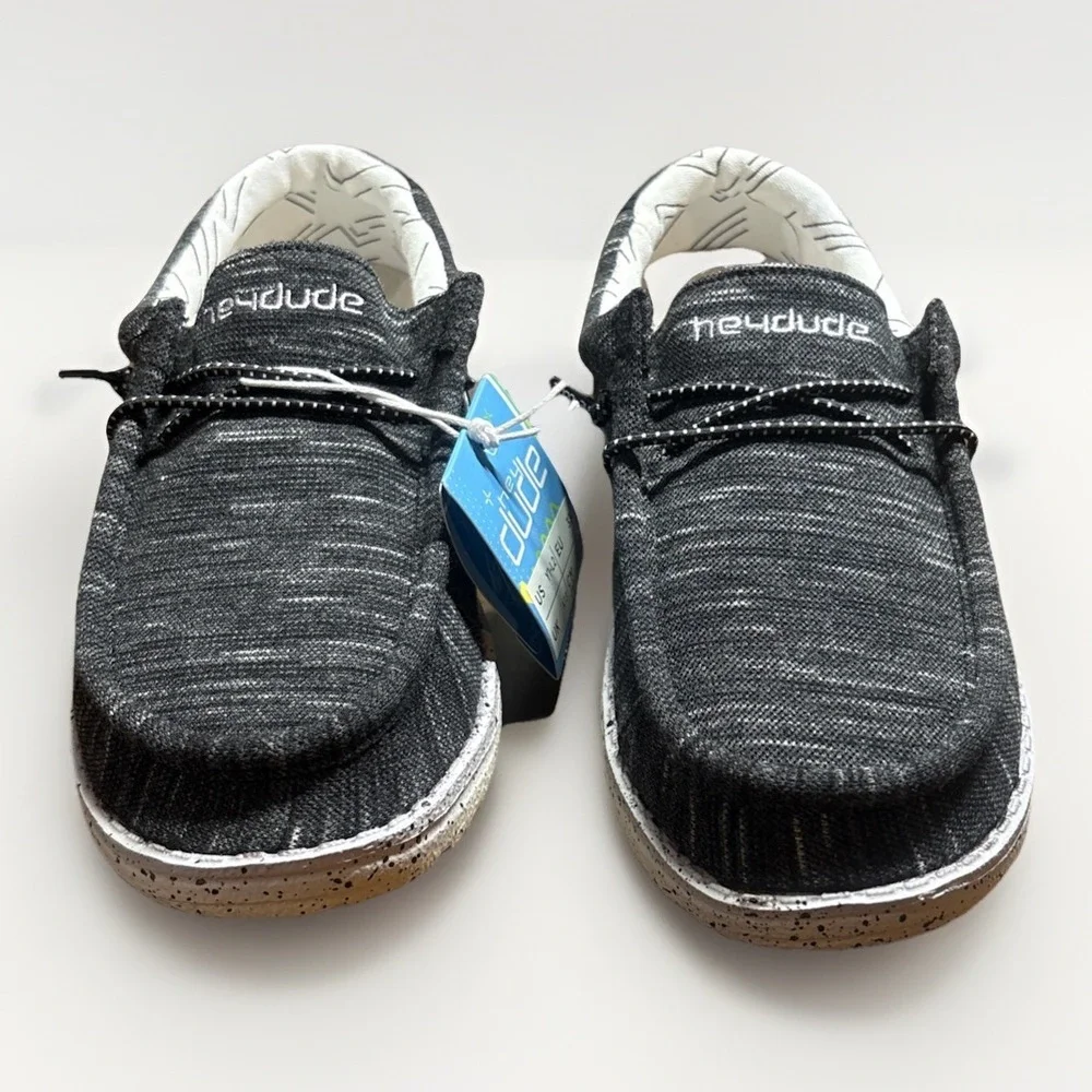 Hey Dude Wally Youth Stretch Black Size 13k